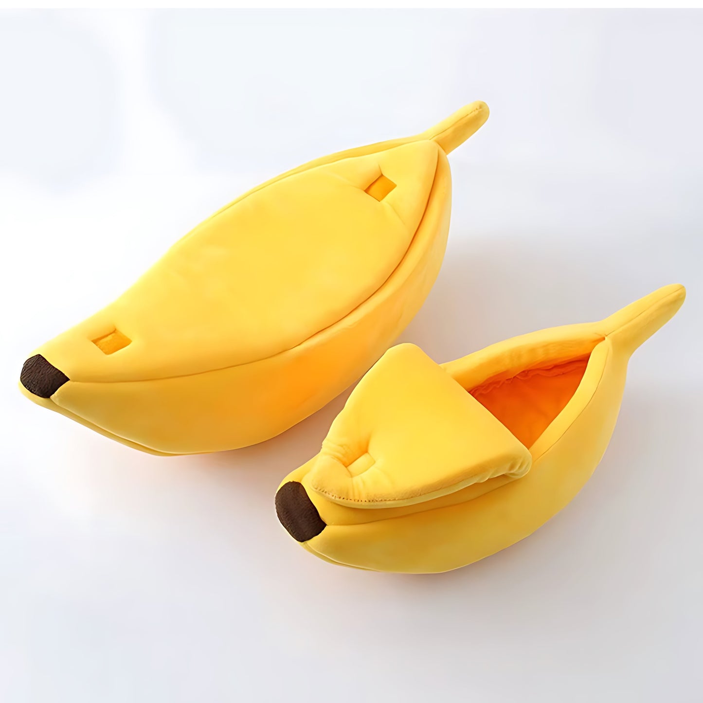 Banana Shaped Pet Bed for Cats & Small Dogs