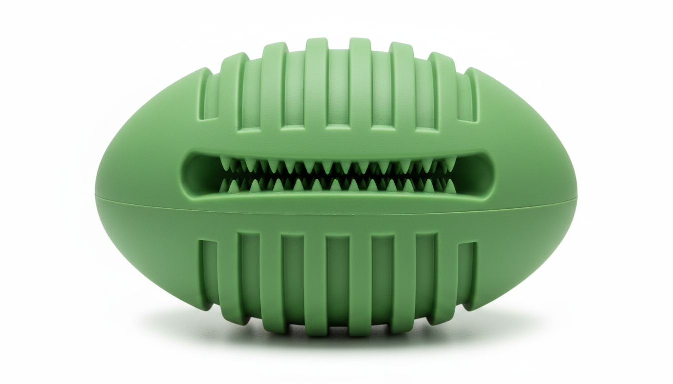Durable Rubber Treat Dispensing Ball Toy for Dogs
