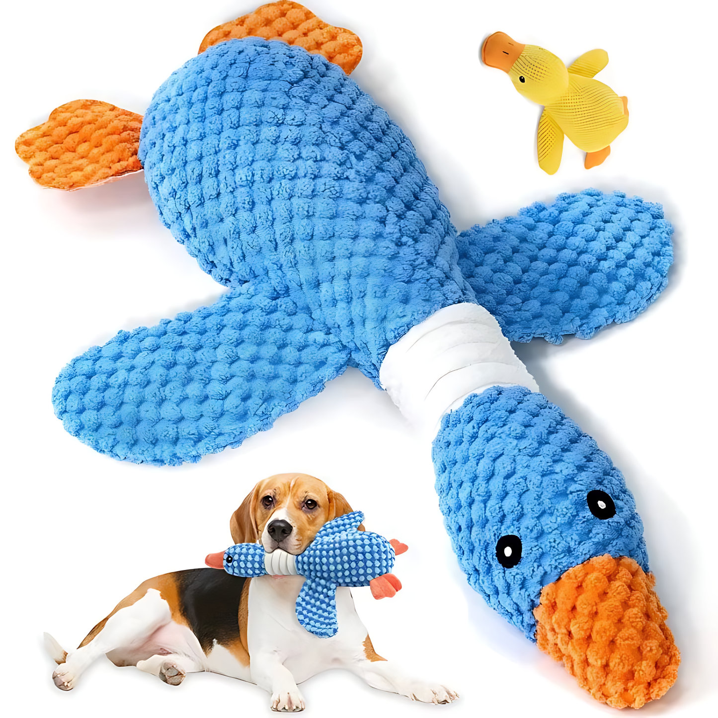 Interactive Plush Squeaky Chew Toy for Dogs & Cats