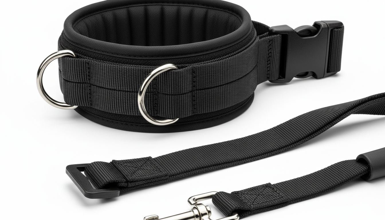 Tactical Dog Collar and Leash Set for Medium & Large Dogs