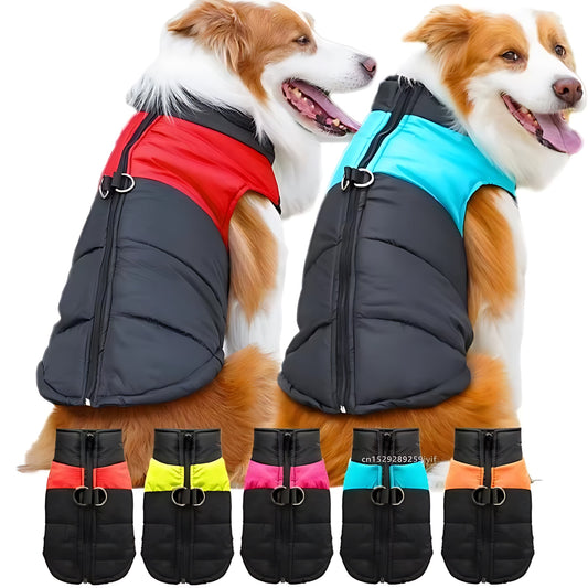 Waterproof Dog Coat with Zipper Closure