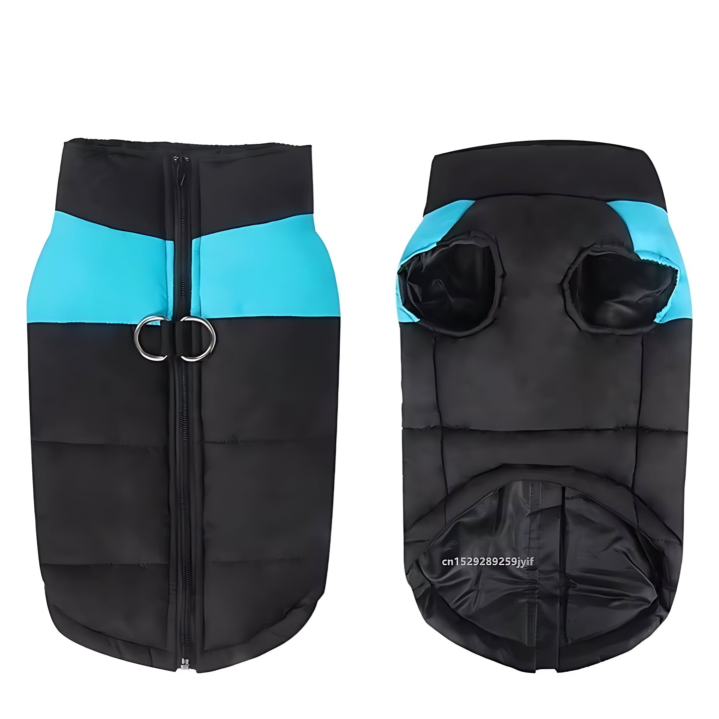 Waterproof Dog Coat with Zipper Closure